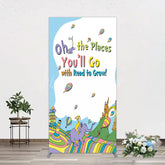 Lofaris Color The Places You Will Go Birthday Rectangle Backdrop